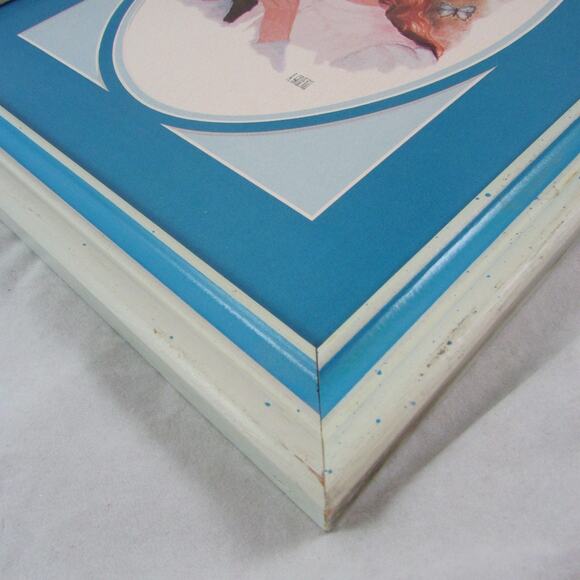 Gruerio Flower Child Prints Girls in Floral Hats Set of 3 Framed Boho Decor 70s - Picture 5 of 7